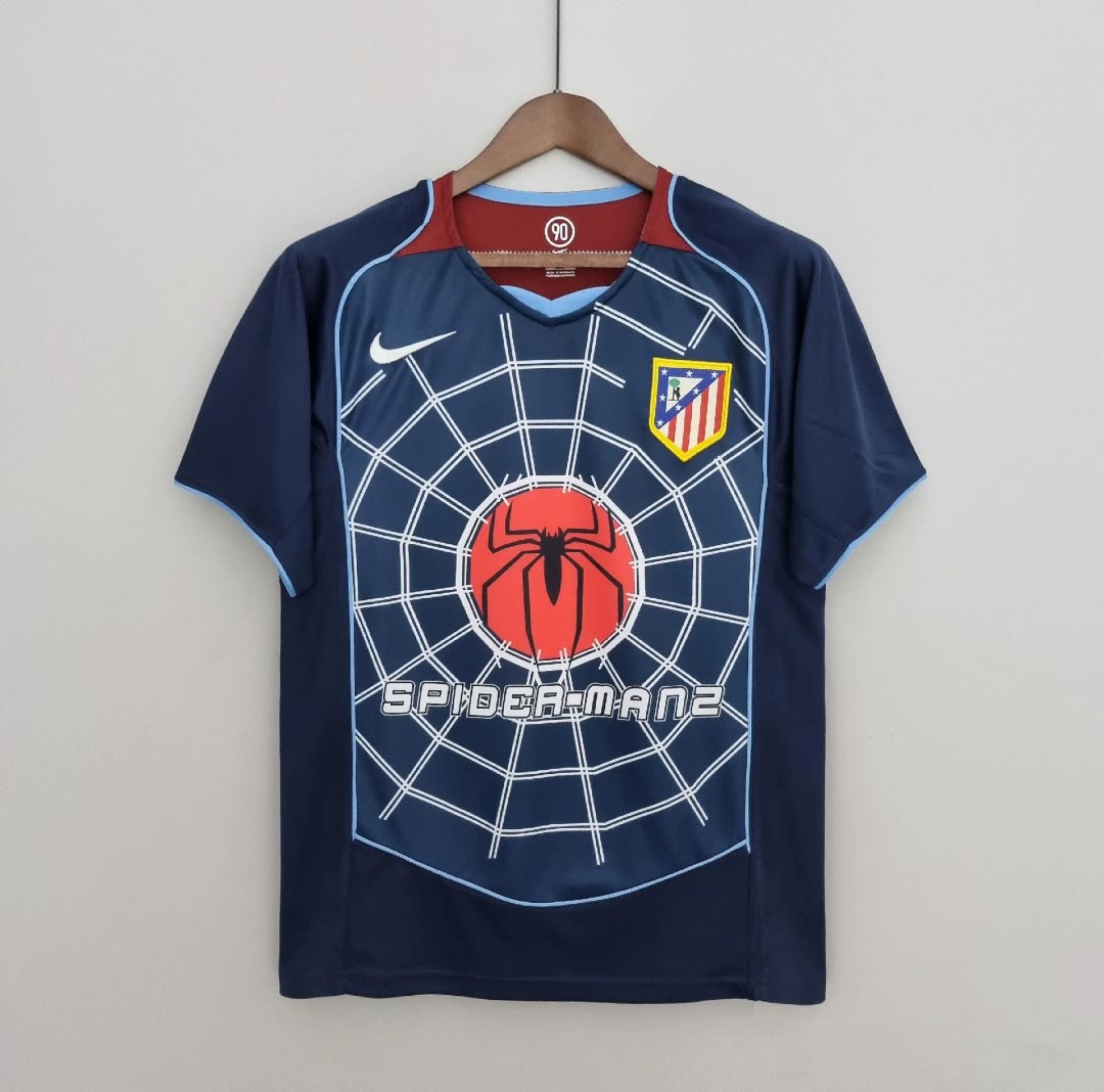 Atletico Madrid X Spiderman 2004-2005 Away Football Jersey 1:1 Copy (S~2XL)