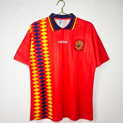 1994 World Cup Spain Home Retro Football Jersey 1:1 Copy (S~2XL)