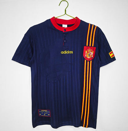 1996 Spain Away Retro Football Jersey 1:1 Copy (S~2XL)