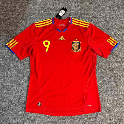 2010 World Cup Spain Home Retro Football Jersey 1:1 Copy (S~2XL)