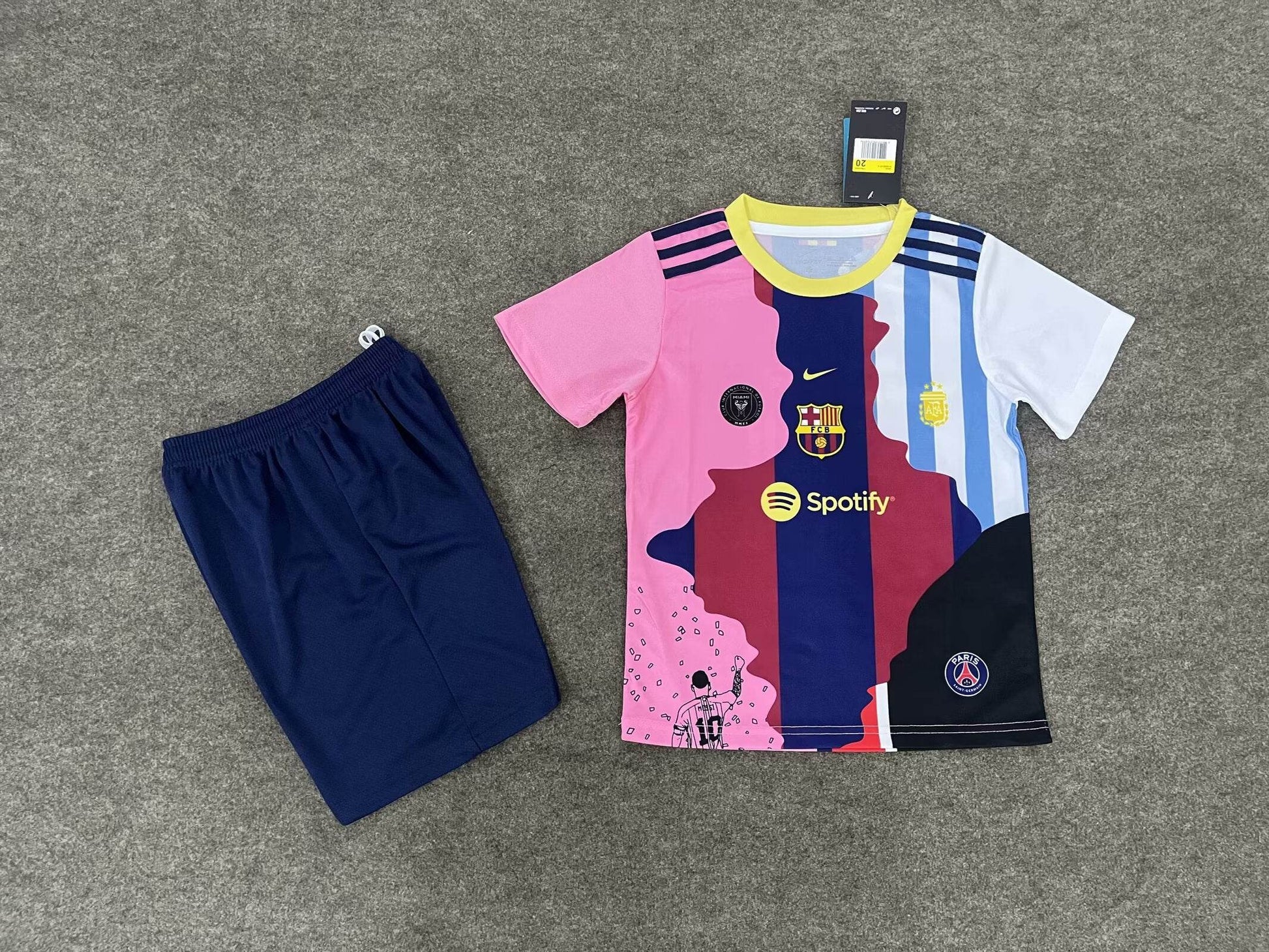 2025 Lionel Messi Mashup Football Full Kit 1:1 Copy (KIDS) - AIDK Sport