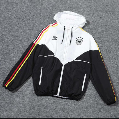 2024-2025 Germany Jersey Hooded Track Jacket (Black)