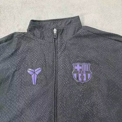 2025 Barcelona & Mamba Jersey Track Jacket Black - AIDK Sport