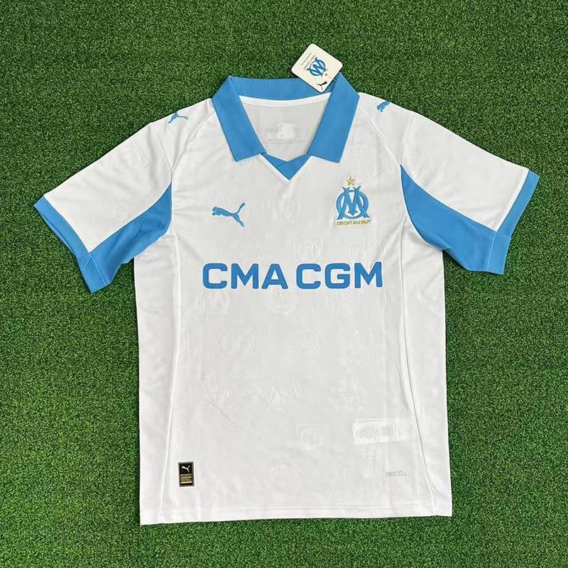 Olympique Marseille 2025/26 Home Football Jersey 1:1 Copy (S~4XL) - AIDK Sport