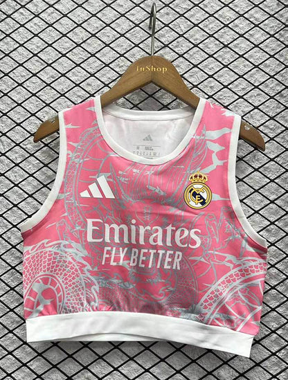 2025/26 Real Madrid Womens Special Edition Football Vest Pink (S~XL) - AIDK Sport