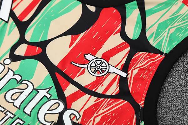 2025-26 Arsenal Training Tracksuit Red Green (Vest) - AIDK Sport