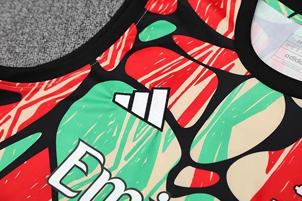 2025-26 Arsenal Training Tracksuit Red Green (Vest) - AIDK Sport