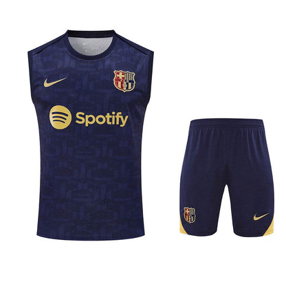 2025-26 FC Barcelona Training Tracksuit Navy-1 (Vest) - AIDK Sport