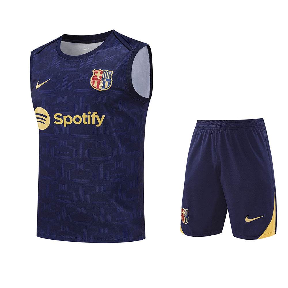 2025-26 FC Barcelona Training Tracksuit Navy-1 (Vest) - AIDK Sport