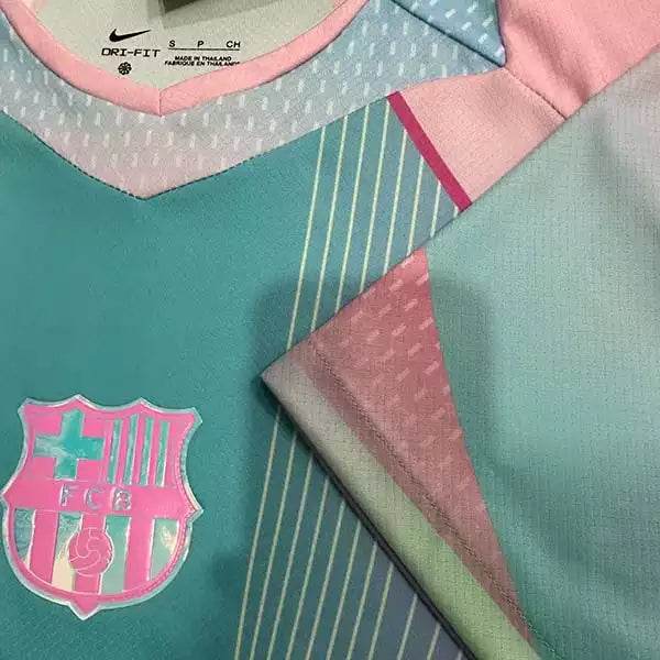 FC Barcelona 2025/26 Special Football Kit Peacock Blue 1:1 Copy (S~4XL) - AIDK Sport