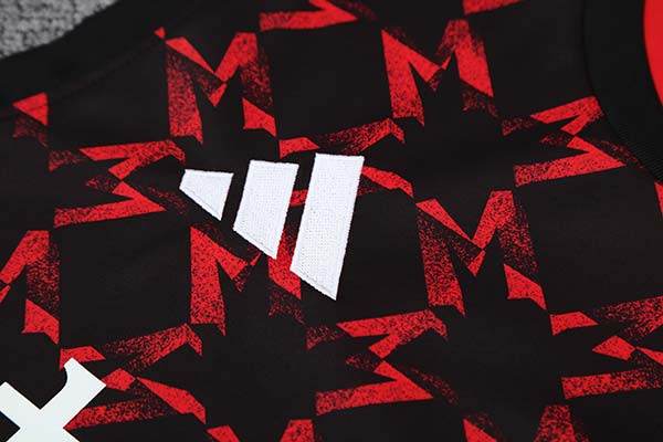 2025-26 Manchester United Training Tracksuit Red Black (Vest) - AIDK Sport