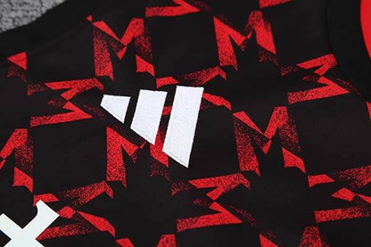 2025-26 Manchester United Training Tracksuit Red Black (Vest) - AIDK Sport