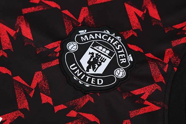 2025-26 Manchester United Training Tracksuit Red Black (Vest) - AIDK Sport