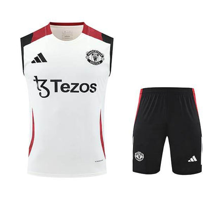 2025-26 Manchester United Training Tracksuit White (Vest) - AIDK Sport