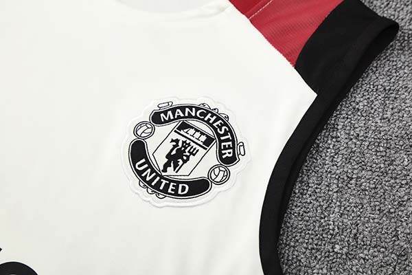 2025-26 Manchester United Training Tracksuit White (Vest) - AIDK Sport