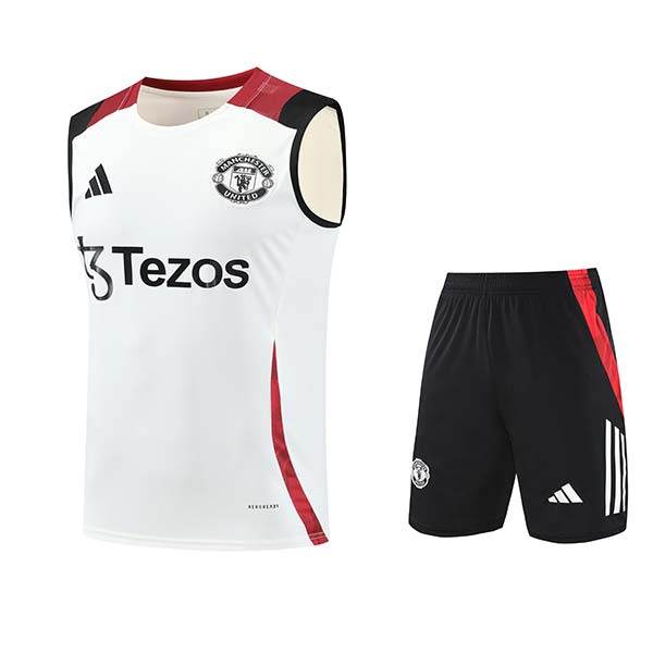 2025-26 Manchester United Training Tracksuit White (Vest) - AIDK Sport
