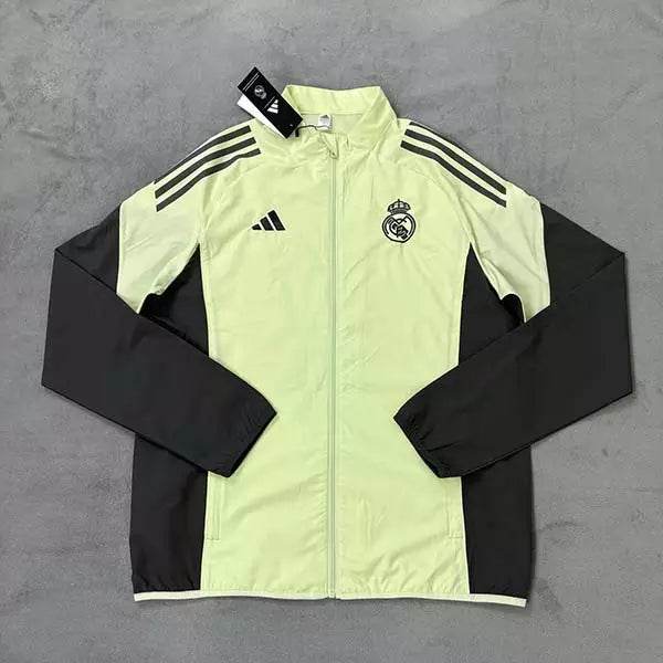 2025 Real Madrid Jersey Track Jacket Pale_Yellow - AIDK Sport