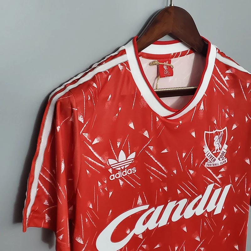 Retro Liverpool FC 1989/91 Home Football Jersey 1:1 Copy (S~2XL)