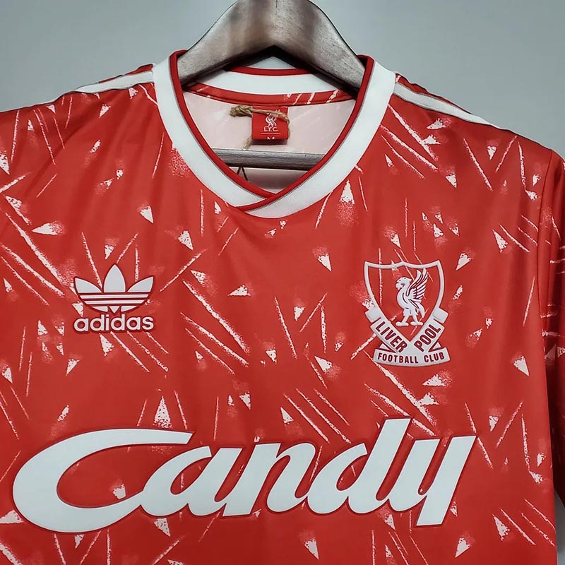 Retro Liverpool FC 1989/91 Home Football Jersey 1:1 Copy (S~2XL)