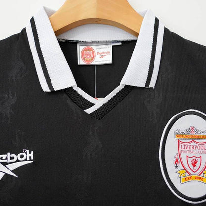 Retro Liverpool FC 1996/97 Away Black Football Jersey 1:1 Copy (S~2XL) - AIDK Sport