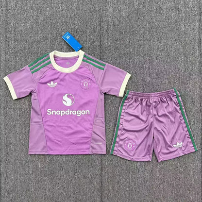 Manchester United 2026/27 Goalkeeper Football Full Kit Purple (KIDS)