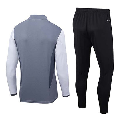 Men's Long Sleeve Fitness Running Half-Pull Training Suit Set AD2329 (Kids & Adults)