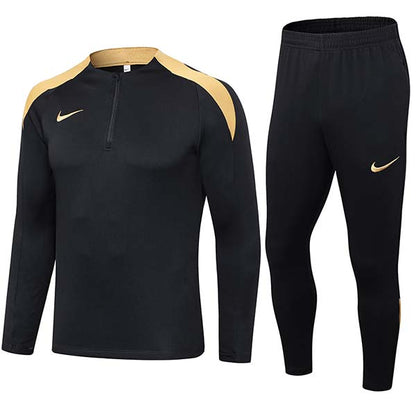 Men's Long Sleeve Fitness Running Half-Pull Training Suit Set NK2405 (Kids & Adults)