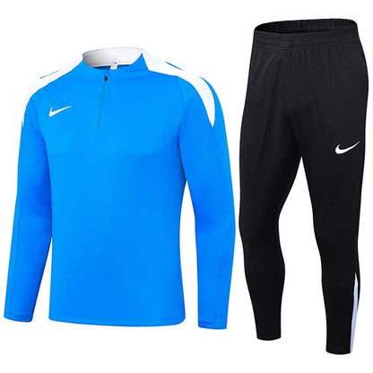 Men's Long Sleeve Fitness Running Half-Pull Training Suit Set NK2405 (Kids & Adults)