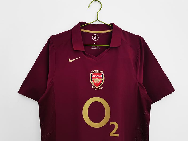 2005-06 Arsenal Home Football Jersey 1:1 Copy (S~2XL)