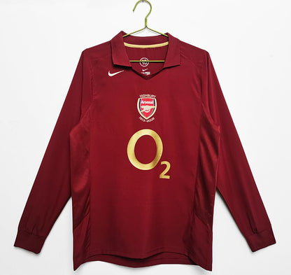 2005-06 Arsenal Home Football Jersey Long Sleeve 1:1 Copy