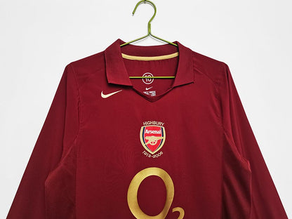 2005-06 Arsenal Home Football Jersey Long Sleeve 1:1 Copy