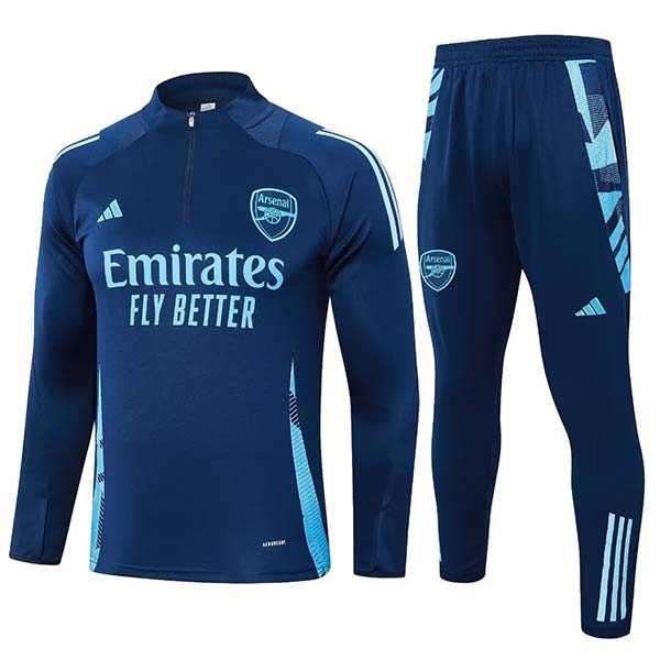 2024/2025 Arsenal Half-Pull Training Suit Royal Blue Set (S~2XL)