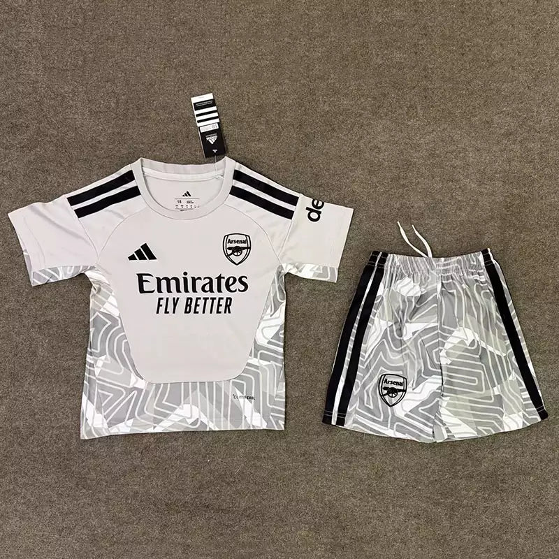 Arsenal 2026/27 Goalkeeper Football Full Kit Gray (KIDS)