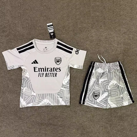 Arsenal 2026/27 Goalkeeper Football Full Kit Gray (KIDS)