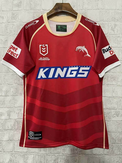NRL Dolphins 2025 Mens Home Rugby Jersey (S-5XL) - AIDK Sport