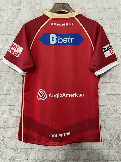 NRL Dolphins 2025 Mens Home Rugby Jersey (S-5XL) - AIDK Sport