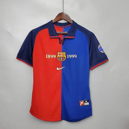 Barcelona Retro 1999-00 Centenary Home Football Jersey 1:1 Thai Quality (S~2XL)