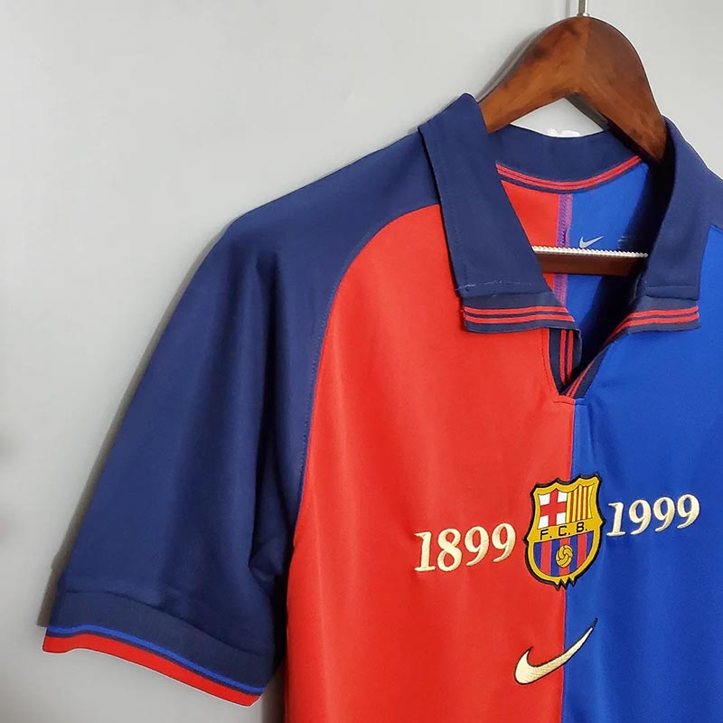 Barcelona Retro 1999-00 Centenary Home Football Jersey 1:1 Thai Quality (S~2XL)