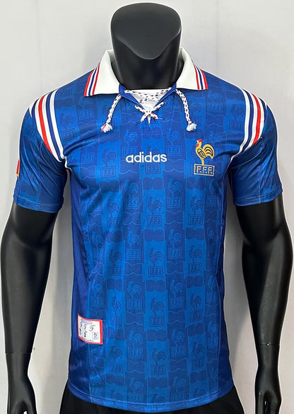 1996 World Cup France Home Football Jersey 1:1 Copy (S~2XL)