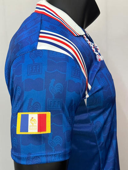 1996 World Cup France Home Football Jersey 1:1 Copy (S~2XL)