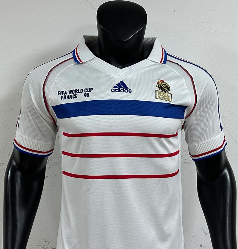 1998 World Cup France Away Retro Football Jersey 1:1 Copy (S~2XL)