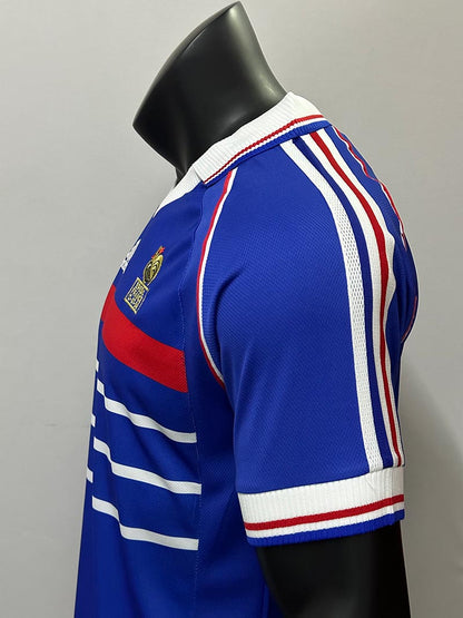 1998 World Cup France Home Retro Football Jersey 1:1 Copy (S~2XL)