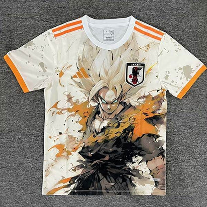 2025 Japan X GOKU Special Edition Football Jersey White 1:1 Copy (S~2XL) - AIDK Sport