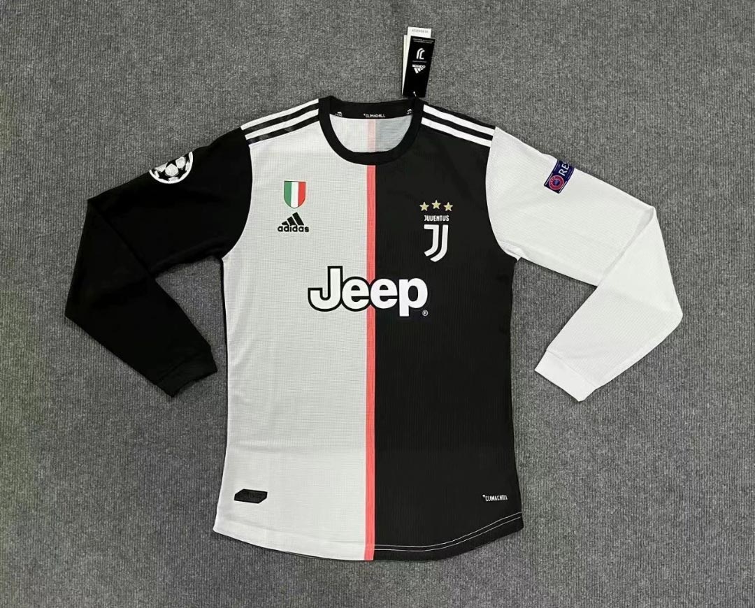 2019-2020 Juventus Home Football Jersey Long Sleeve 1:1 Copy