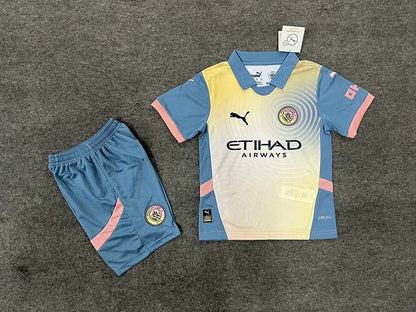 Manchester City 2024/25 Fourth Football Full Kit 1:1 Copy (KIDS)