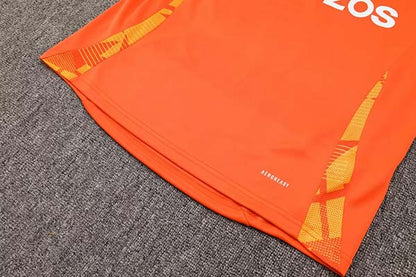 2024/2025 Manchester United Half-Pull Training Suit Orange Set (S~2XL)