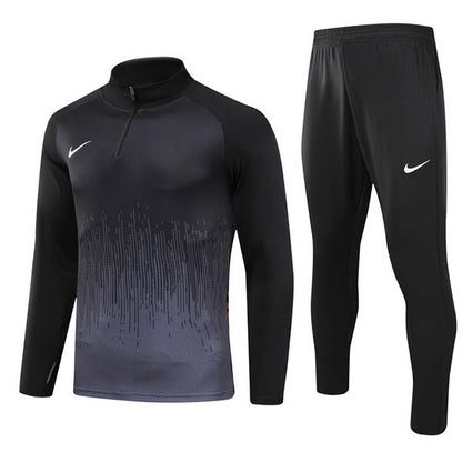 Men's Long Sleeve Fitness Running Half-Pull Training Suit Set NKB01 (Kids & Adults)