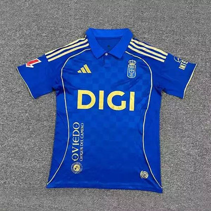 Real Oviedo 2025/26 Home Football Jersey Fan Version (S~2xl) - AIDK Sport