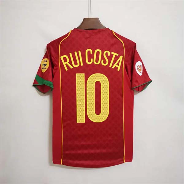 2004 Portugal Home Retro Football Jersey 1:1 Copy (S~2XL)