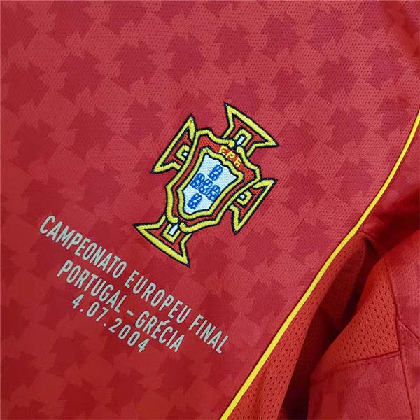 2004 Portugal Home Retro Football Jersey 1:1 Copy (S~2XL)